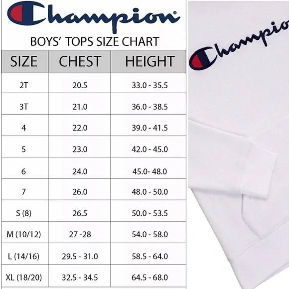 NWT Boys M (10/12) Youth Champion Hoodie Medium White - Picture 8 of 8